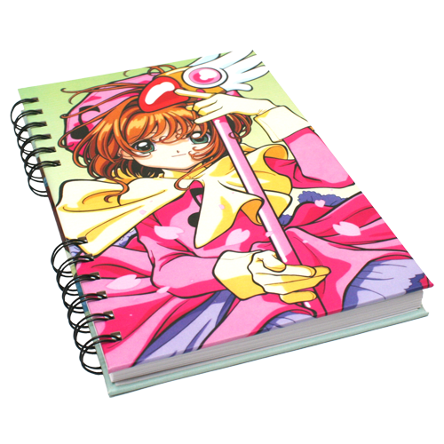 Cuaderno pasta dura con la temática de Sakura Card Captor